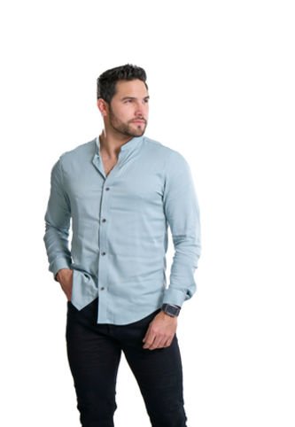 Camisa Chalis Manga Larga Plomo Deusero Camisas Deusero