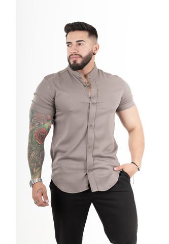 Camisa Chalis Gris Deusero Camisas Deusero