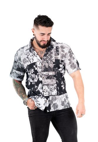 Camisa Box Fit Flores Deusero Camisas Deusero