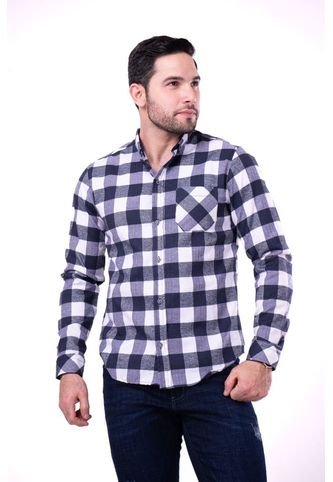 Camisa Leñadora Cuadro Azul Deusero Camisas Deusero