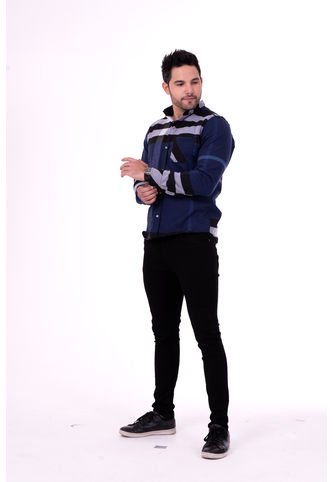 Camisa Leñadora Tonos Azules Deusero Camisas Deusero