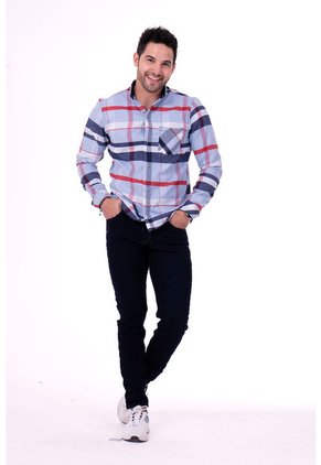 Camisa Leñadora Azul Bebé Deusero