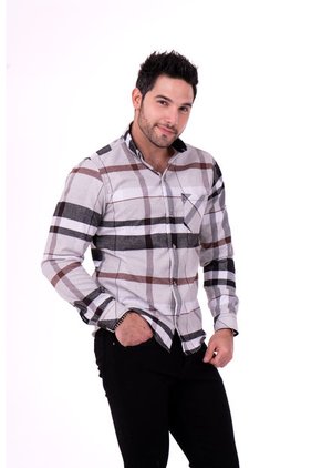 Camisa Leñadora Multicolor Café Deusero