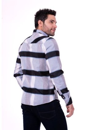 Camisa Leñadora Azul Medio Deusero