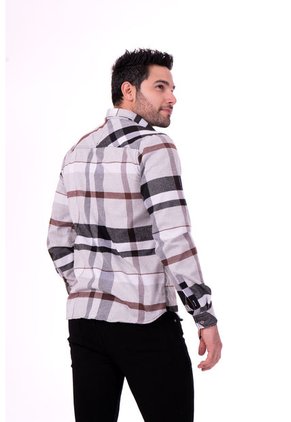 Camisa Leñadora Multicolor Café Deusero