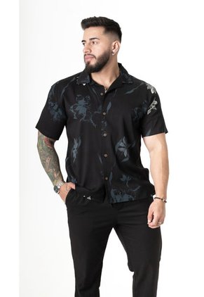 Camisa Box Fit Negra Deusero