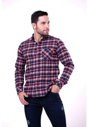 Camisa Leñadora Fondo Azul Deusero