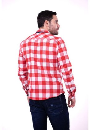Camisa Leñadora Rojo Y Blanco Deusero