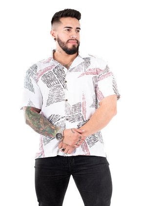 Camisa Box Fit Cubos Deusero