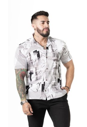 Camisa Box Fit Arte Abstracto Deusero