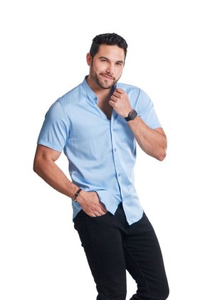 Camisa Seda Fría Azul Bebé Deusero