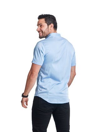 Camisa Seda Fría Azul Bebé Deusero