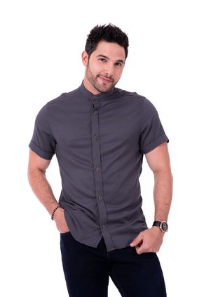 Camisa Chalis Gris Oscuro Deusero