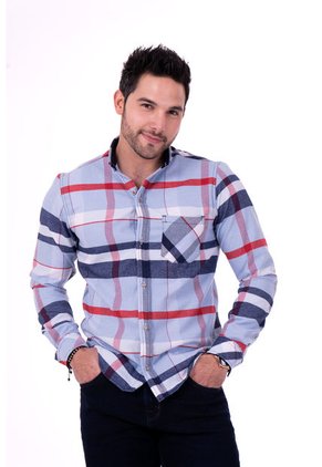 Camisa Leñadora Azul Bebé Deusero