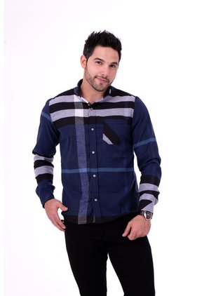 Camisa Leñadora Tonos Azules Deusero