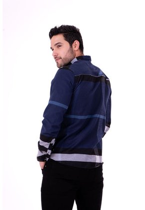 Camisa Leñadora Tonos Azules Deusero