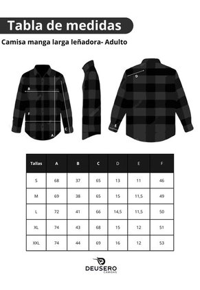 Camisa Leñadora Blanco Y Negro Deusero