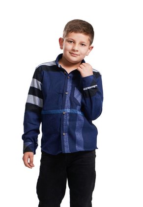 Camisa Leñadora Niño Tonos Azules Deusero