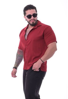 Camisa Boxfit Vino Tinto