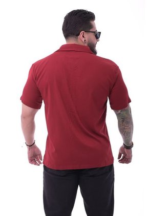 Camisa Boxfit Vino Tinto