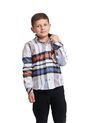 Camisa Leñadora Niño Multicolor Naranja Deusero de Camisas Deusero