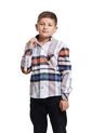 Camisa Leñadora Niño Multicolor Naranja Deusero de Camisas Deusero