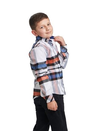 Camisa Leñadora Niño Multicolor Naranja Deusero