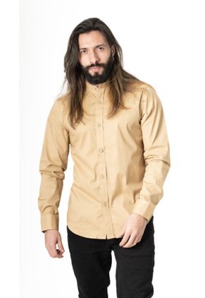 Camisa Manga Larga En Popelina Sepia