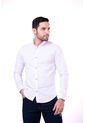 Camisa Manga Larga En Popelina Blanca de Camisas Deusero