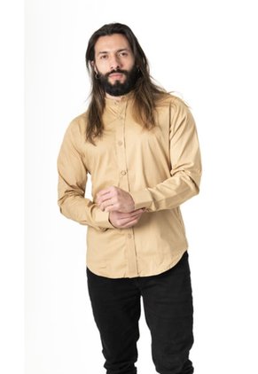 Camisa Manga Larga En Popelina Sepia