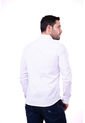 Camisa Manga Larga En Popelina Blanca de Camisas Deusero