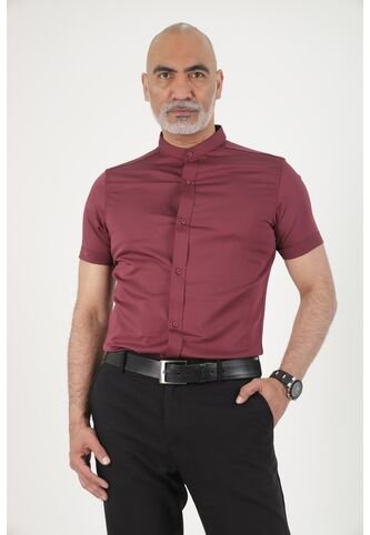 Camisa Seda Fria Borgoña Deusero Camisas Deusero