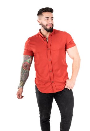 Camisa Chalis Rojo Teja