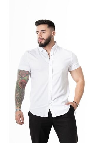 Camisa Chalis Blanca Cuello Clasico Camisas Deusero