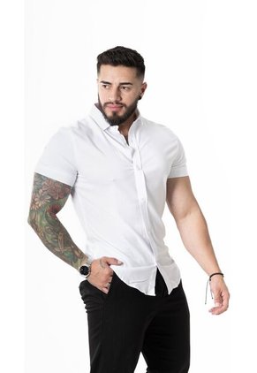 Camisa Chalis Blanca Cuello Clasico