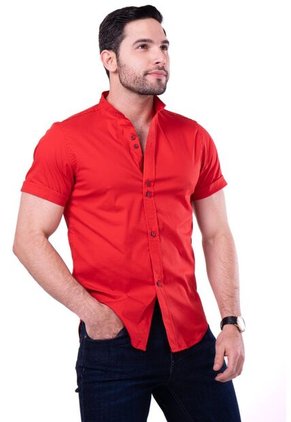 Camisa Popelina Rojo Deusero