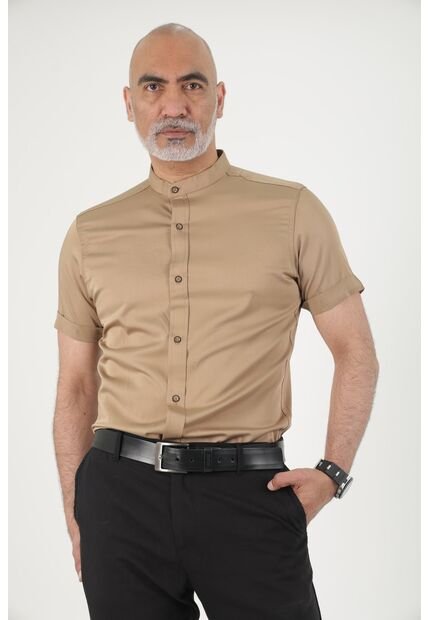 Camisa Seda Fria Cafe Deusero