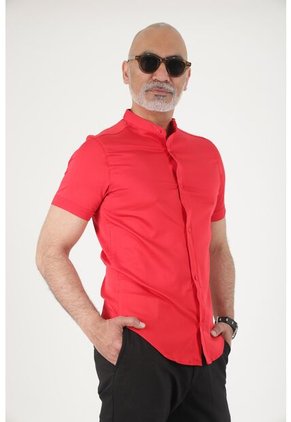 Camisa Seda Fria Rojo Deusero