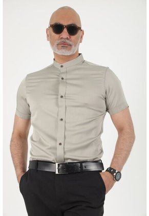 Camisa Seda Fria  Verde Seco Deusero