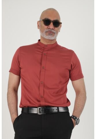 Camisa Seda Fria Terracota Deusero Camisas Deusero