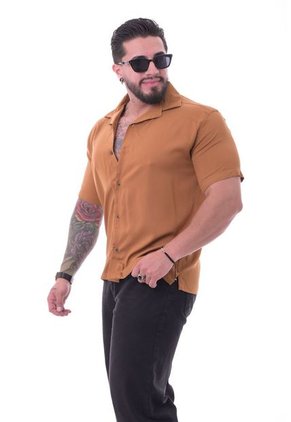 Camisa Boxfit Ocre