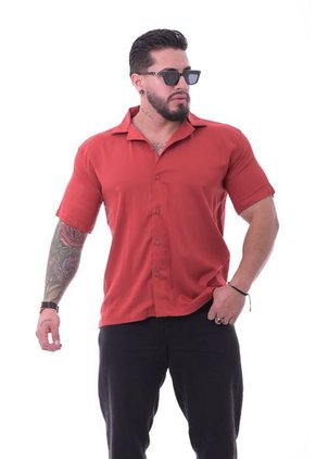 Camisa Boxfit Rojo Teja