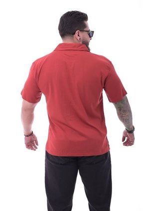 Camisa Boxfit Rojo Teja