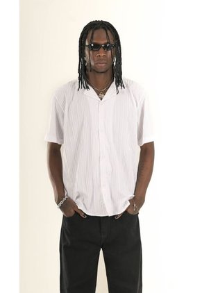 Camisa Tejido Blanco Líneas