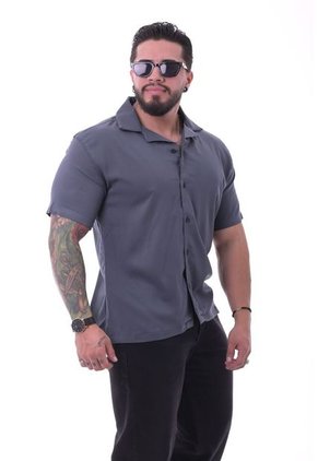 Camisa Boxfit Gris Oscuro