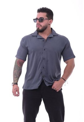 Camisa Boxfit Gris Oscuro