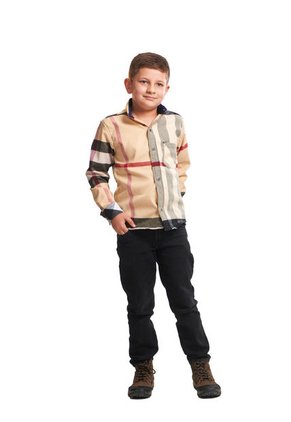 Camisa Leñadora Niño Multicolor Beige Deusero