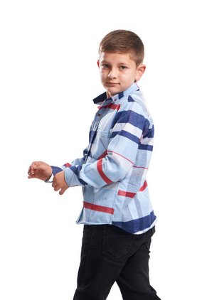 Camisa Leñadora Niño Azul Bebe Deusero