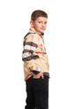 Camisa Leñadora Niño Multicolor Beige Deusero de Camisas Deusero