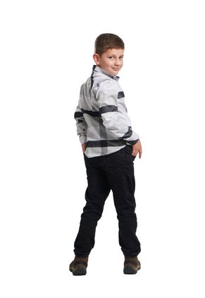 Camisa Leñadora Niño Gris Deusero